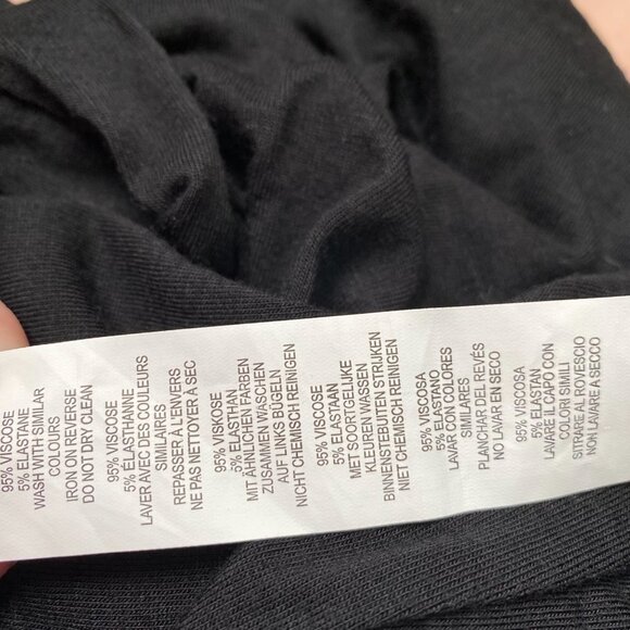 Boohoo Plus Basic Jersey Flare Trouser Pants Black Size 26 - Picture 12 of 12